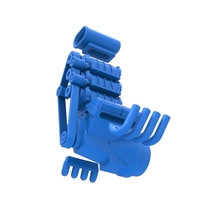 Engine V8 with triple supercharger Version 3 Scale 1:25 - Thumbnail 11