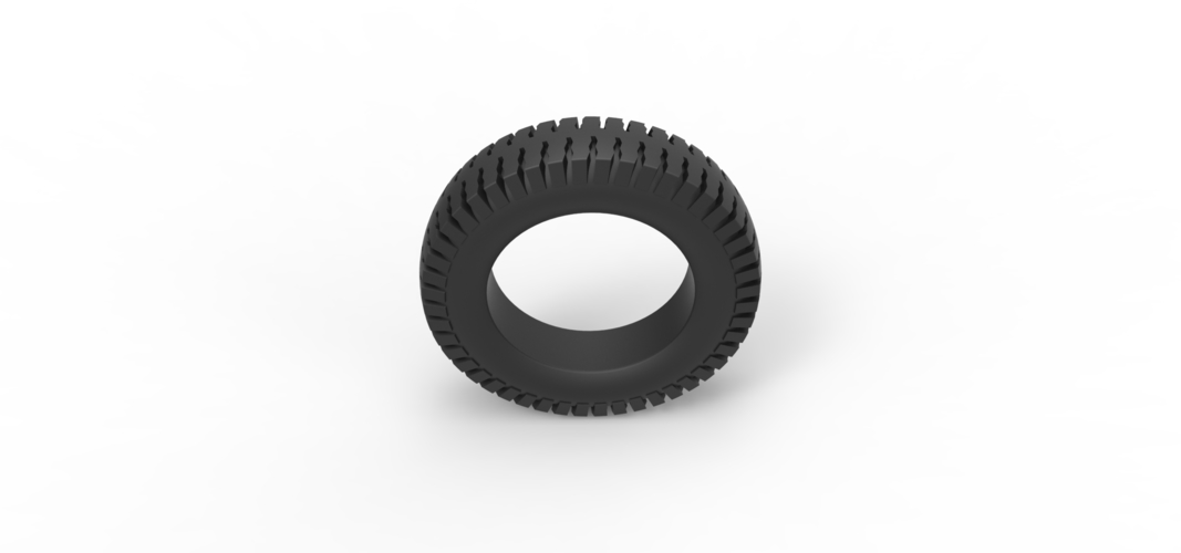 Military tire 8 Scale 1:10 3D Print 511921