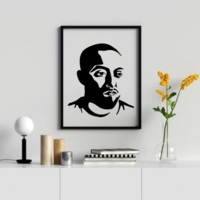 Small MAC MILLER WALL ART - DIVINE INSPIRATION 3D Printing 511978