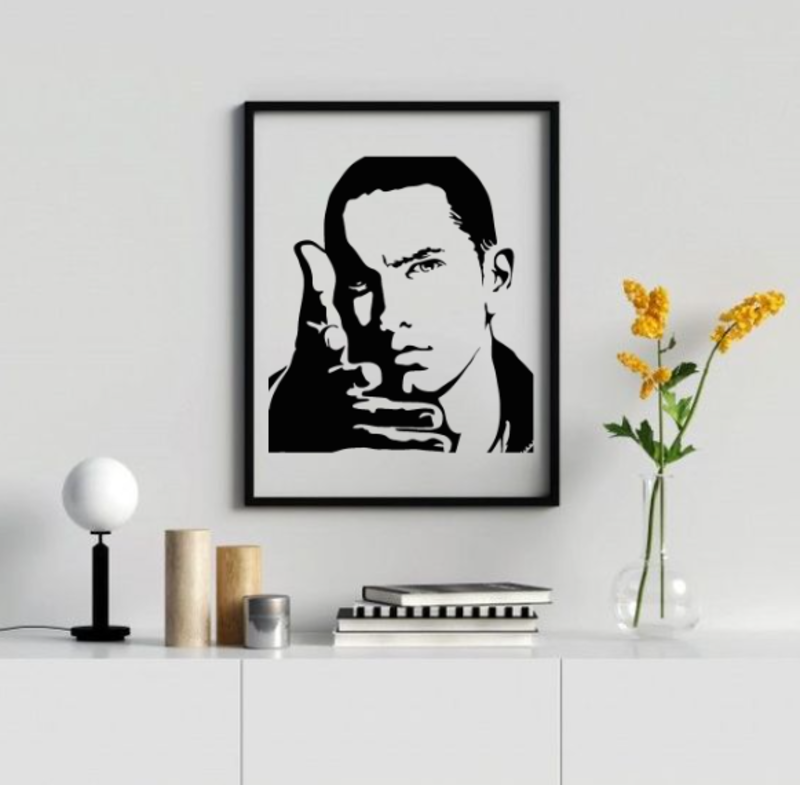 EMINEM WALL ART - MARSHALL MATHERS TRIBUTE
