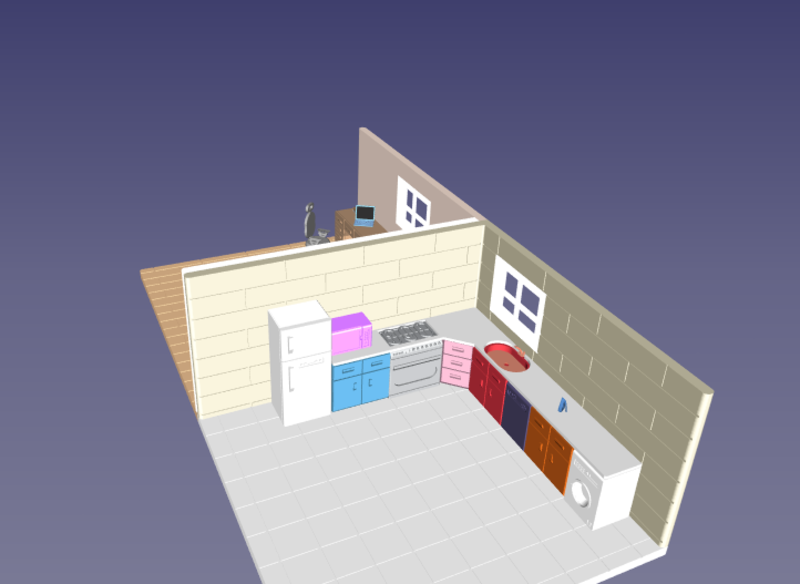 Kitchen, bedroom, Full models