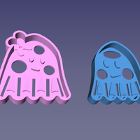 Small Ghost couple cookie cutter 3D Printing 512034