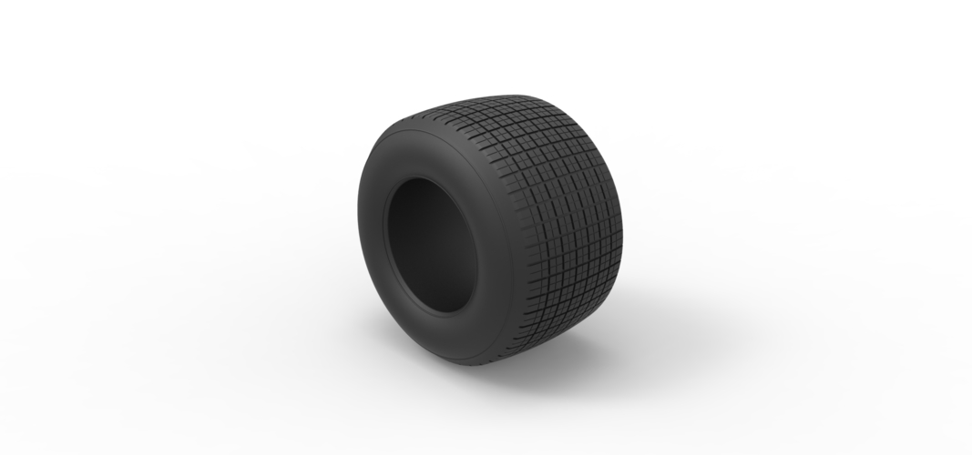 Diecast Dirt Sprint racing tire 2 Scale 1:25 3D Print 512103