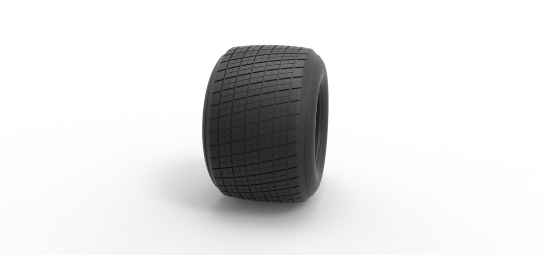Diecast Dirt Sprint racing tire 4 Scale 1:25 3D Print 512113