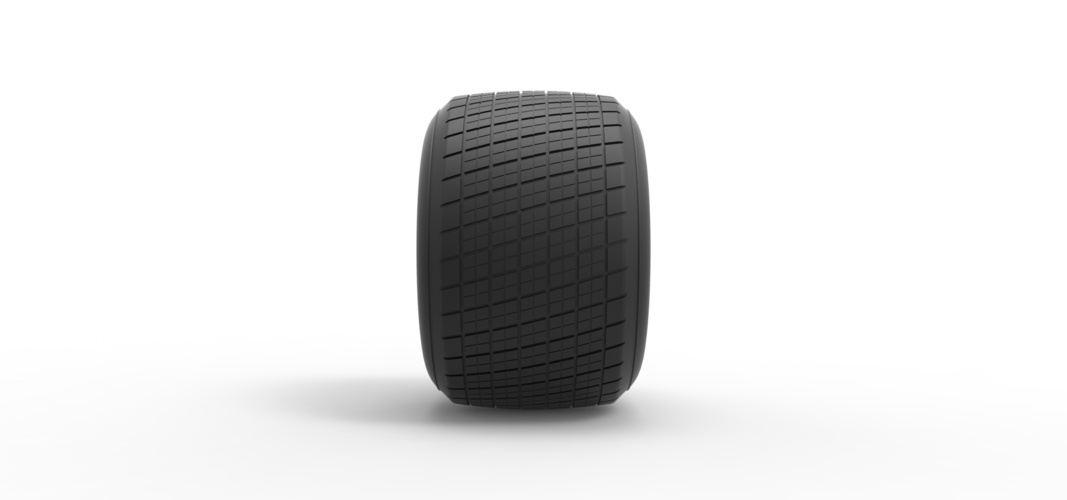 Diecast Dirt Sprint racing tire 4 Scale 1:25 3D Print 512114