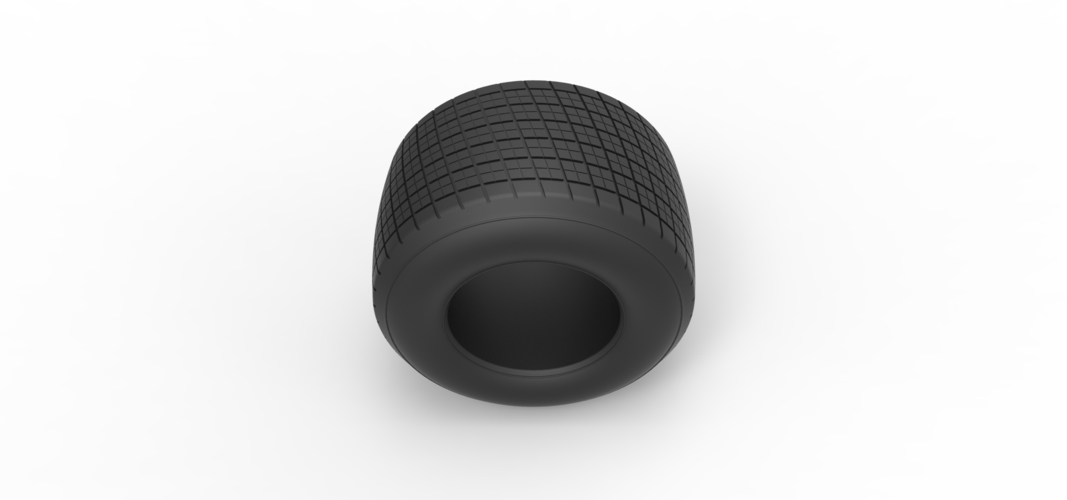 Diecast Dirt Sprint racing tire 4 Scale 1:25 3D Print 512116