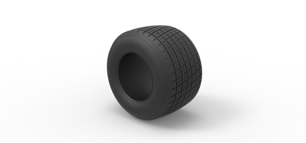 Diecast Dirt Sprint racing tire 4 Scale 1:25 3D Print 512117