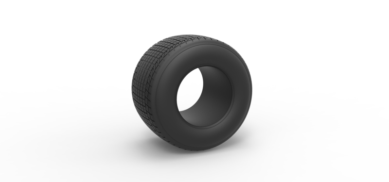 Dirt Sprint racing tire 5 Scale 1:25