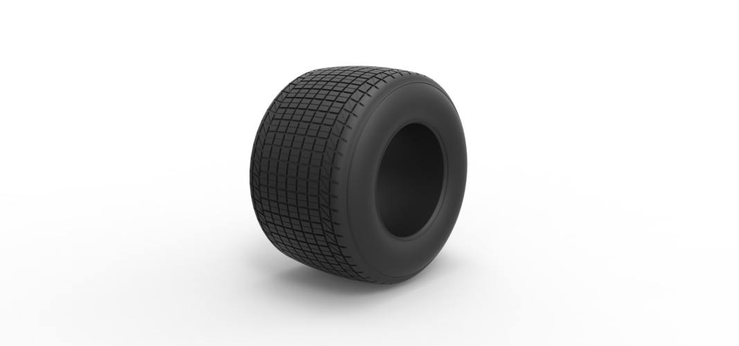 Dirt Sprint racing tire 5 Scale 1:25 3D Print 512119