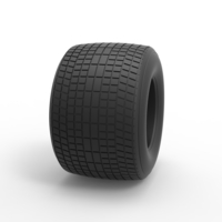 Dirt Sprint racing tire 6 Scale 1:25 - Thumbnail 3