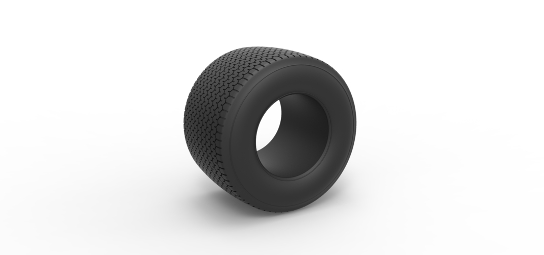 Dirt Sprint racing tire 8 Scale 1:25 3D Print 512152