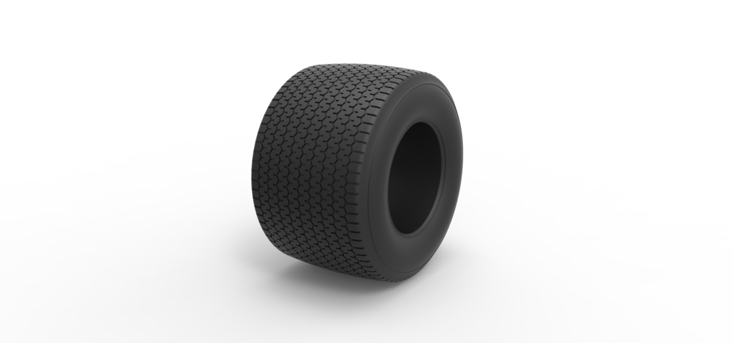 Dirt Sprint racing tire 8 Scale 1:25 3D Print 512153