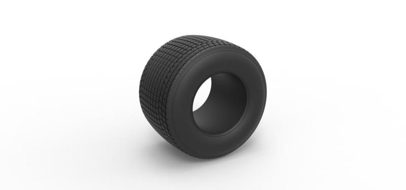 Dirt Sprint racing tire 10 Scale 1:25