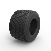 Dirt Sprint racing tire 10 Scale 1:25 - Thumbnail 2