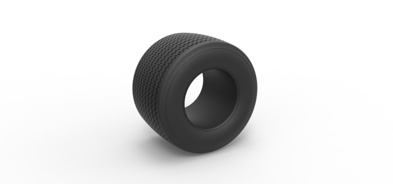 Dirt Sprint racing tire 12 Scale 1:25