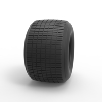 Dirt Sprint racing tire 13 Scale 1:25 - Thumbnail 3