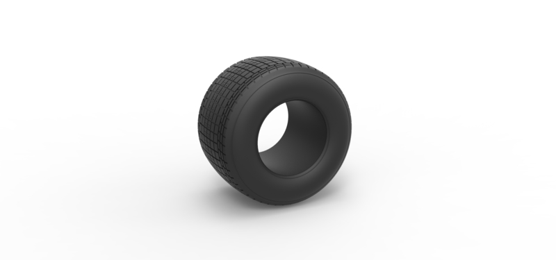 Dirt Sprint racing tire 14 Scale 1:25