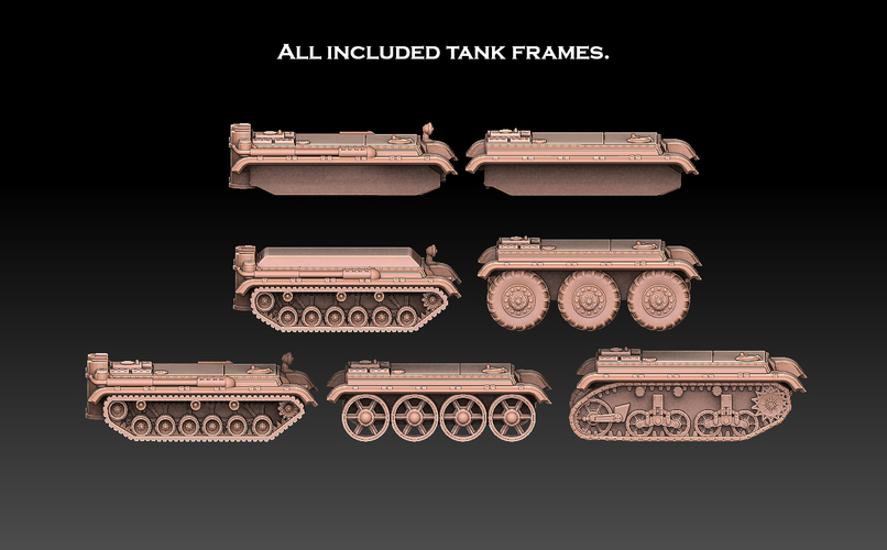 Tank Frames 3D Print 512312