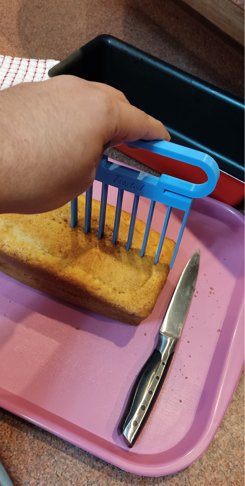 Toast and Cake cutting ruler
