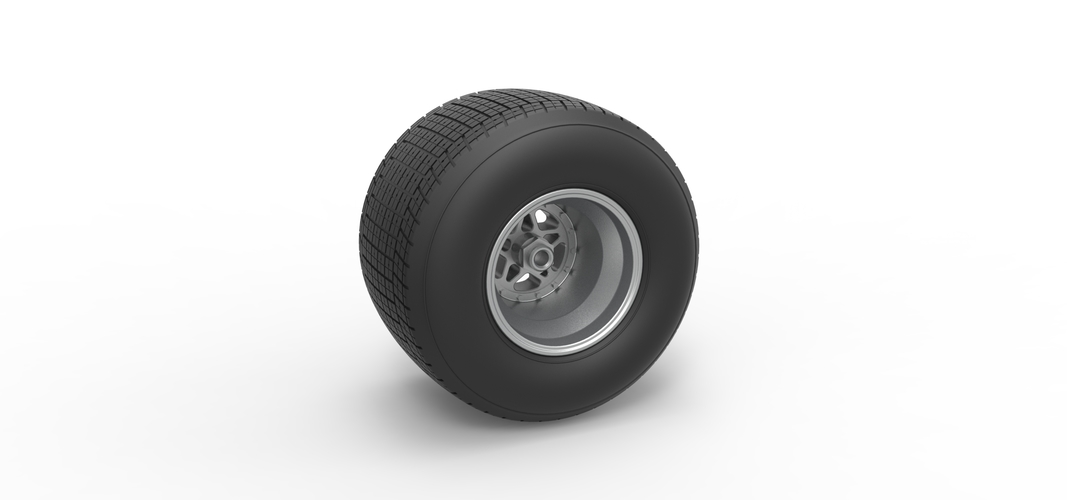 Rear wheel from Sprint car Scale 1:25 3D Print 512354