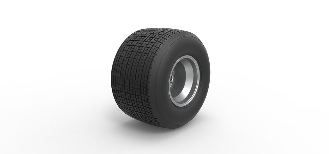 Rear wheel from Sprint car Scale 1:25 3D Print 512355