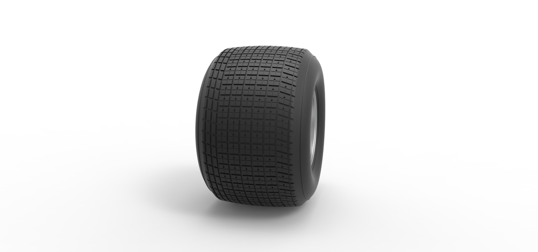 Rear wheel from Sprint car Scale 1:25 3D Print 512356