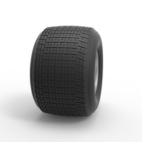 Rear wheel from Sprint car Scale 1:25 - Thumbnail 3