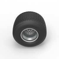 Rear wheel from Sprint car Scale 1:25 - Thumbnail 6