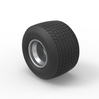 Rear wheel from Sprint car Scale 1:25 - Thumbnail 7