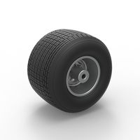 Rear wheel from Sprint car Scale 1:25 - Thumbnail 8