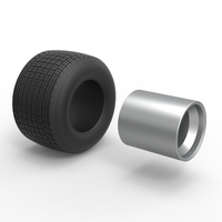 Rear wheel from Sprint car Scale 1:25 - Thumbnail 9