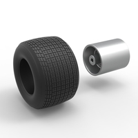 Rear wheel from Sprint car Scale 1:25 - Thumbnail 10