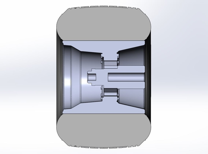 Rear wheel from Sprint car Scale 1:25 3D Print 512364