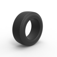 Dirt Sprint racing front tire Scale 1:25 - Thumbnail 2