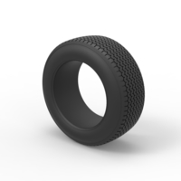 Dirt Sprint racing front tire Scale 1:25 - Thumbnail 7