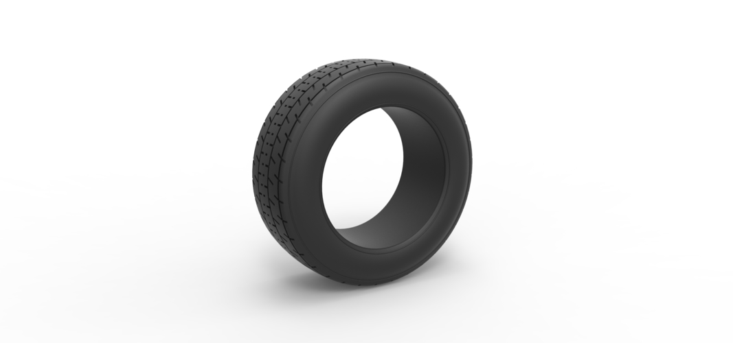 Diecast Dirt Sprint racing front tire 4 Scale 1:25 3D Print 512388