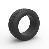 Small Diecast Dirt Sprint racing front tire 4 Scale 1:25 3D Printing 512388