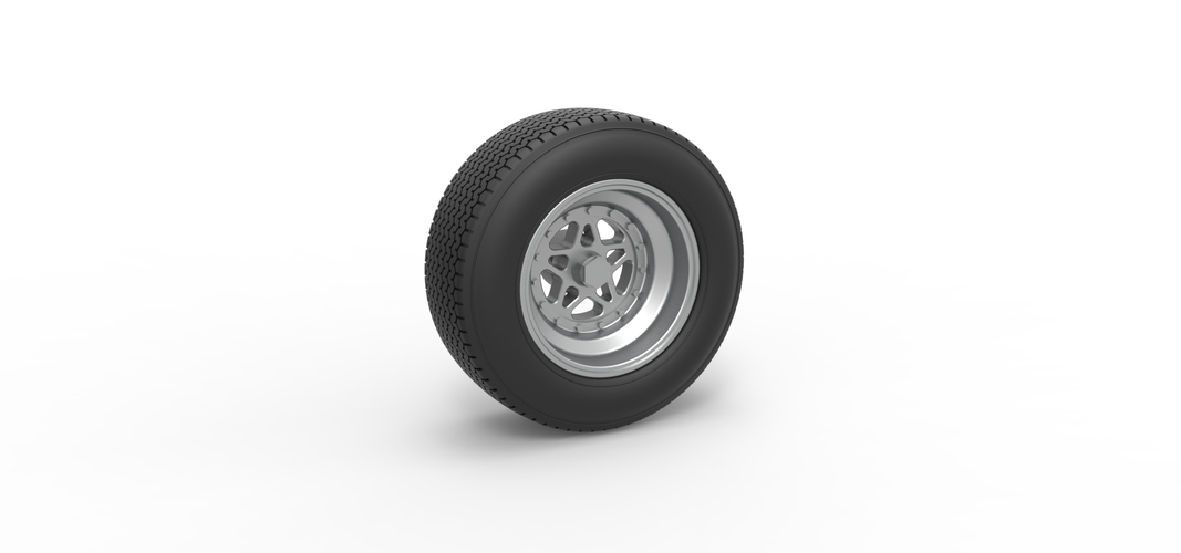 Diecast Front wheel from Sprint car Scale 1:25 3D Print 512403