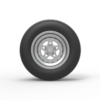 Front wheel from Sprint car Scale 1:25 - Thumbnail 5