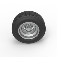 Front wheel from Sprint car Scale 1:25 - Thumbnail 6