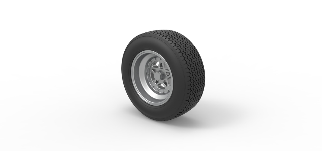 Diecast Front wheel from Sprint car Scale 1:25 3D Print 512409