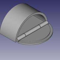 Semi-circular Box with Lid - Thumbnail 4
