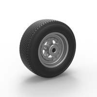 Front wheel from Sprint car Scale 1:25 - Thumbnail 8