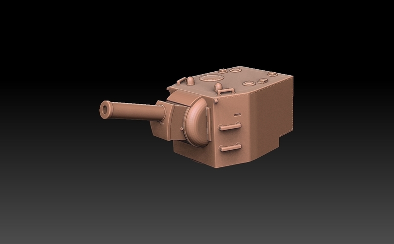 KV-2 Tank Turret 3D Print 512418