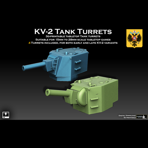 KV-2 Tank Turret 3D Print 512419