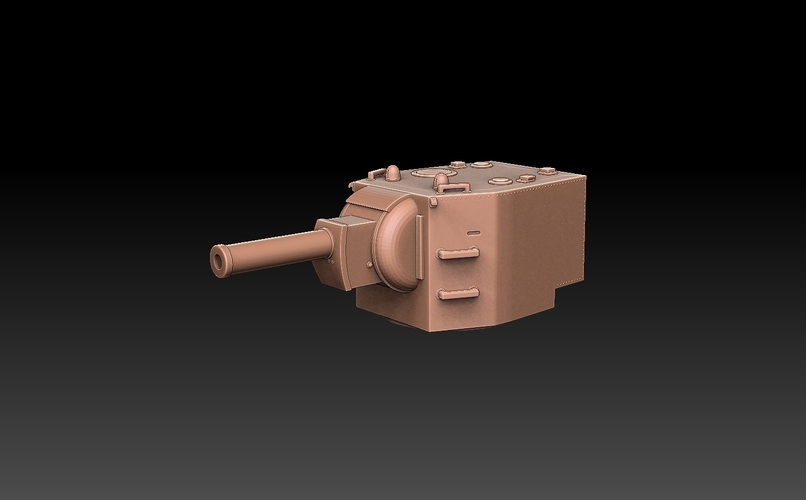 KV-2 Tank Turret 3D Print 512420