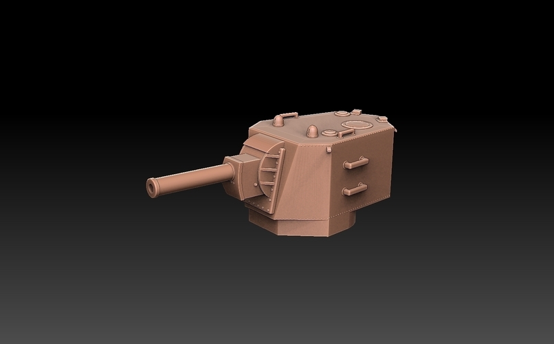 KV-2 Tank Turret 3D Print 512422