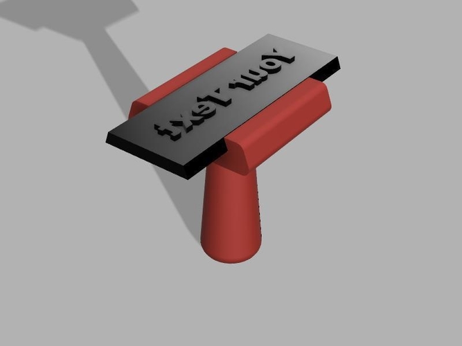 Name Stamp 3D Print 512424