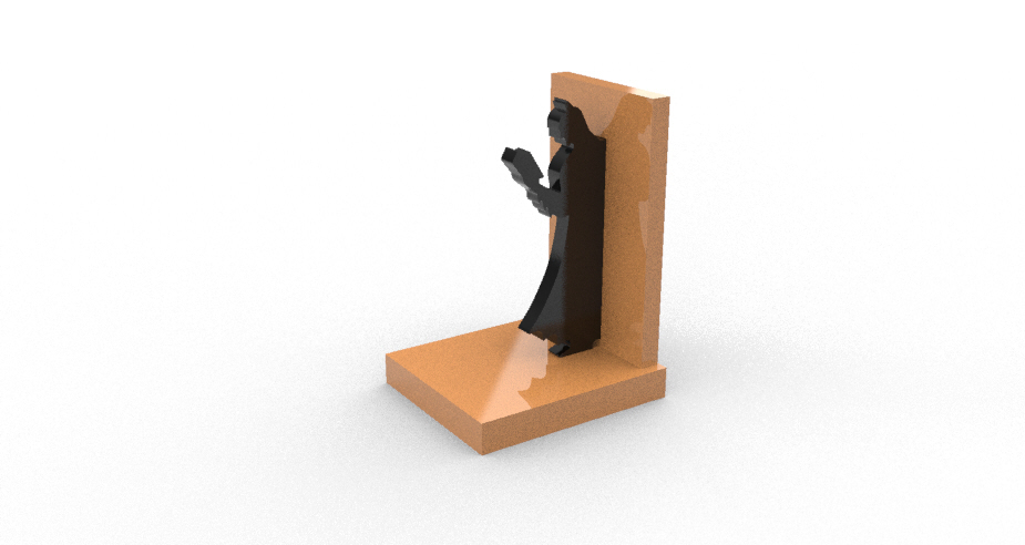 3D Printed BATMAN BOOK STAND by Luciano Nobili | Pinshape