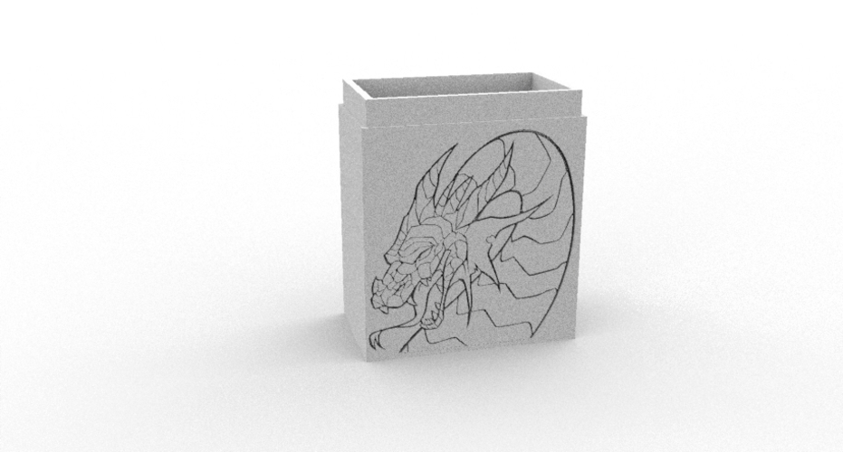 DECK BOX DRAGON 3D Print 512451